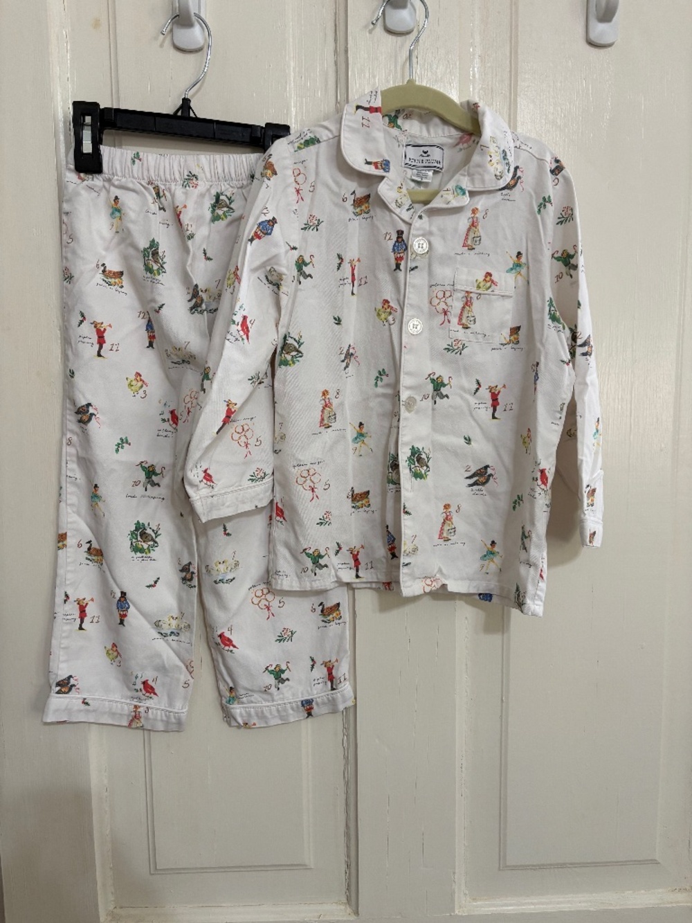 Petite Plume 12 days of Christmas unisex pajama set size 5